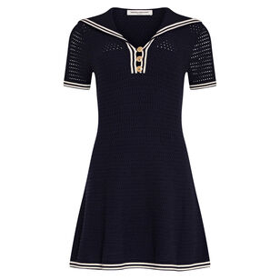 Monique Short Sleeve Sailor Collar Mini Dress