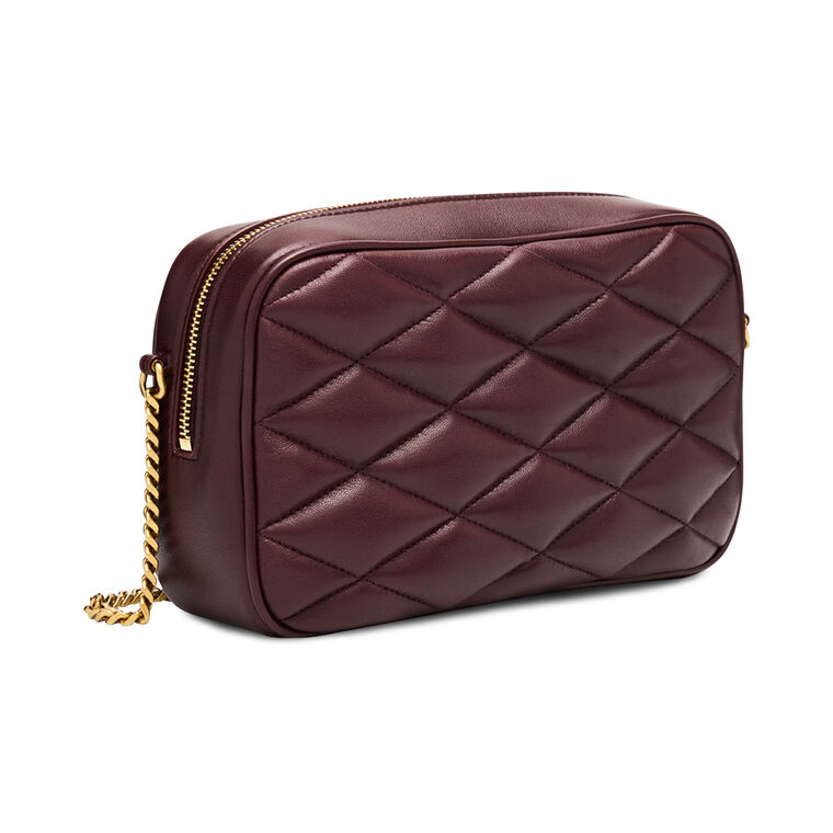 Quilted Leather Mini Camera Bag image number null