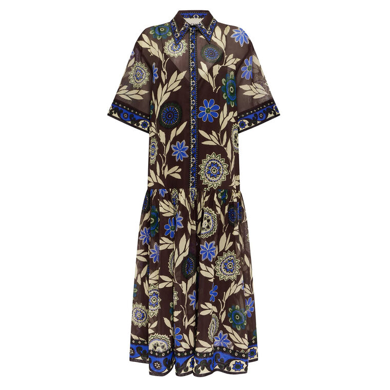Jasper Belted Midi Shirtdress image number null