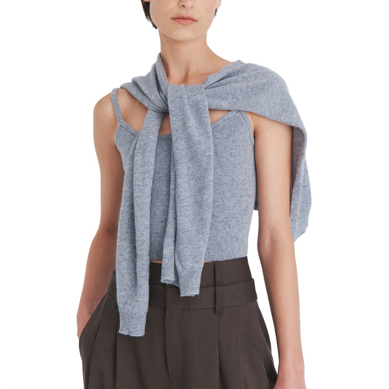 Tie Scarf Knitted Cami image number null