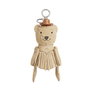Suede Fringe Medium Bear Charm