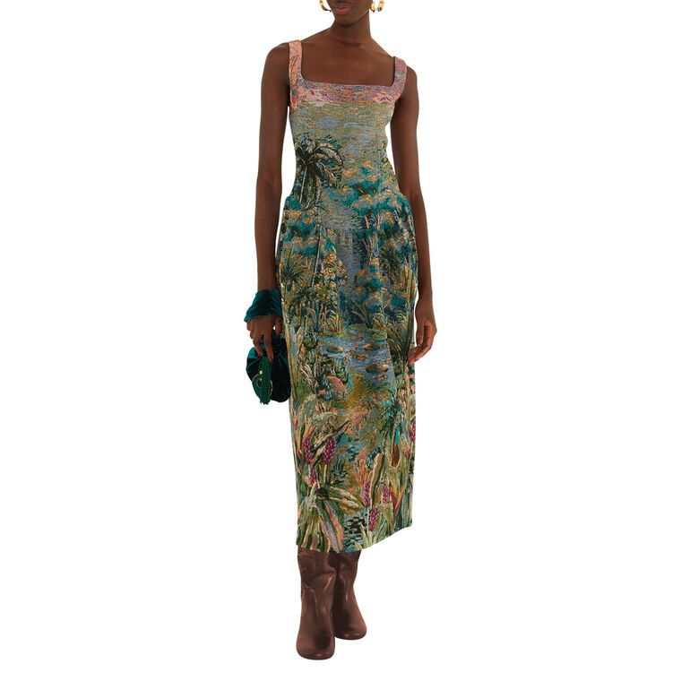 Petricor Sleeveless Maxi Dress image number null