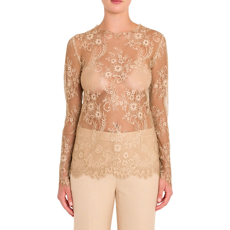 Fallon Long Sleeve Lace Blouse image number null