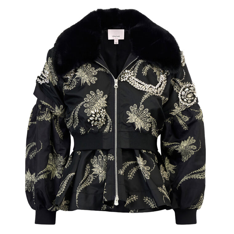 Armelle Embellished Paisley Fan Jacket image number null