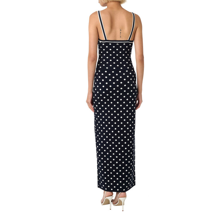 Coralie Pull On Polka Dot Midi Skirt image number null