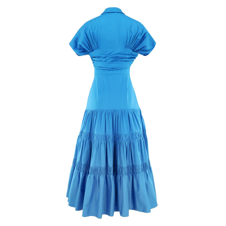 Carosini Short Sleeve Tiered Midi Dress image number null