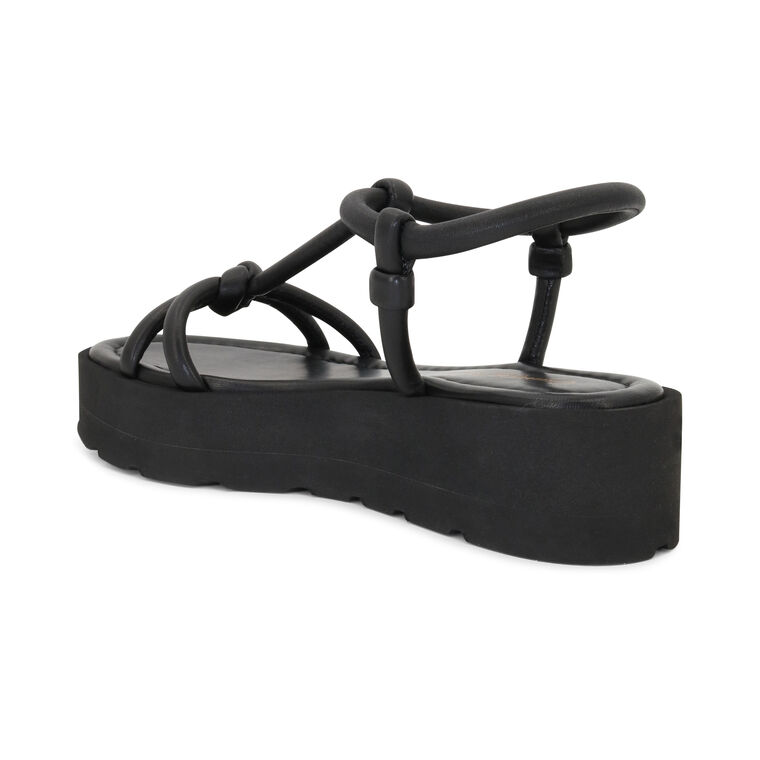 Marine Leather Flatform Sandal image number null