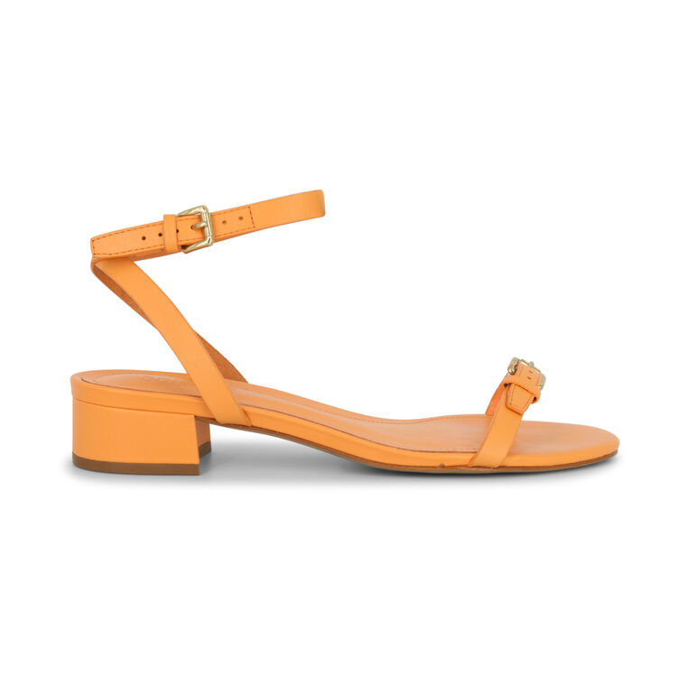Aurora Mid Block Leather Sandal image number null