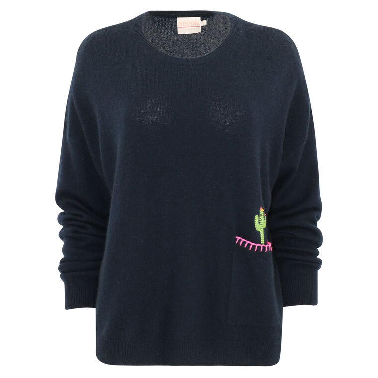 Casey Cactus Crew Sweater image number null