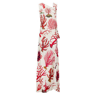 Venetian Coral Christine Sleeveless Gown