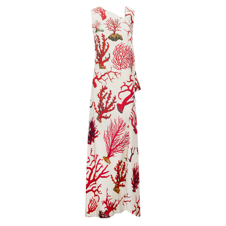 Venetian Coral Christine Sleeveless Gown image number null