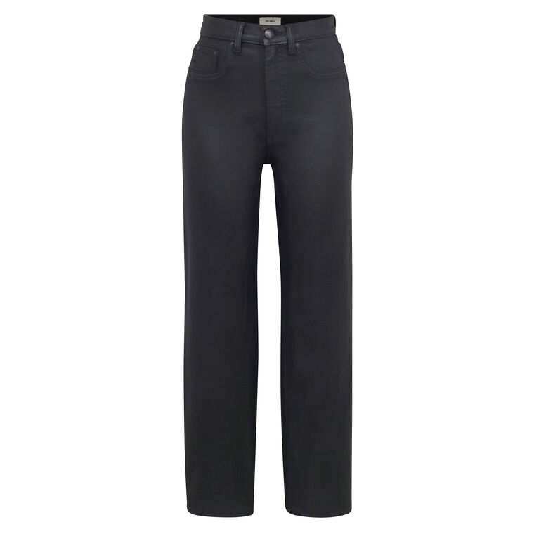 Karmine Refined Wide-Leg Coated Jeans image number null