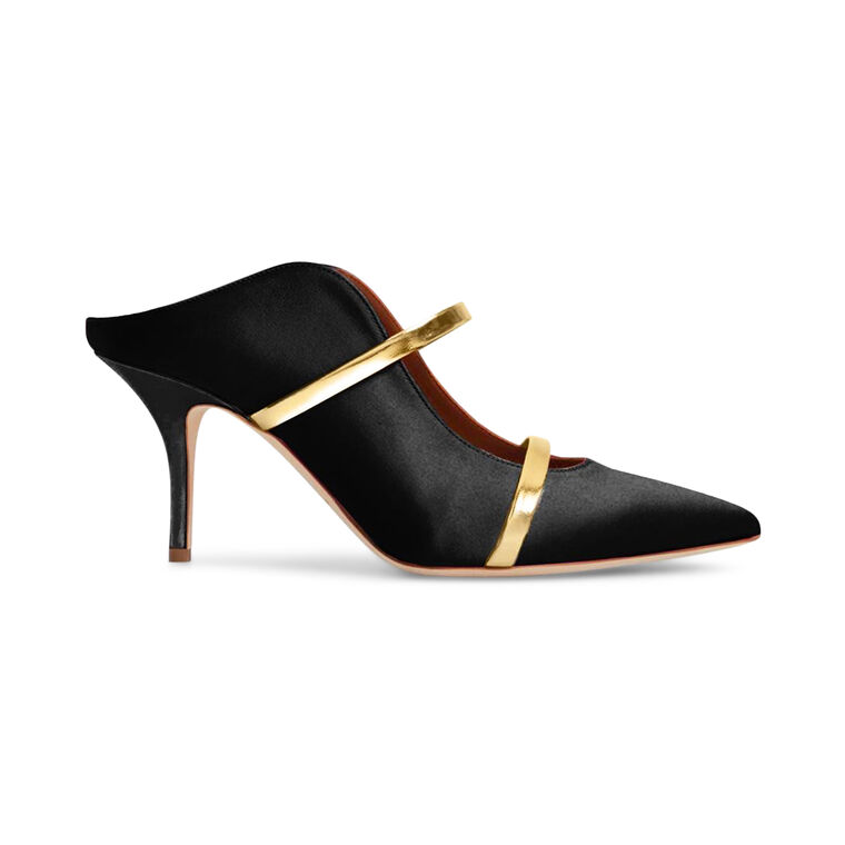 Maureen 70mm Satin Heeled Mule image number null