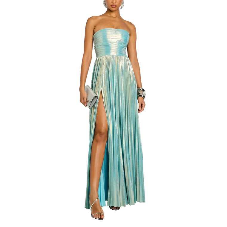 Sevyn Strapless Pleated Maxi Dress image number null