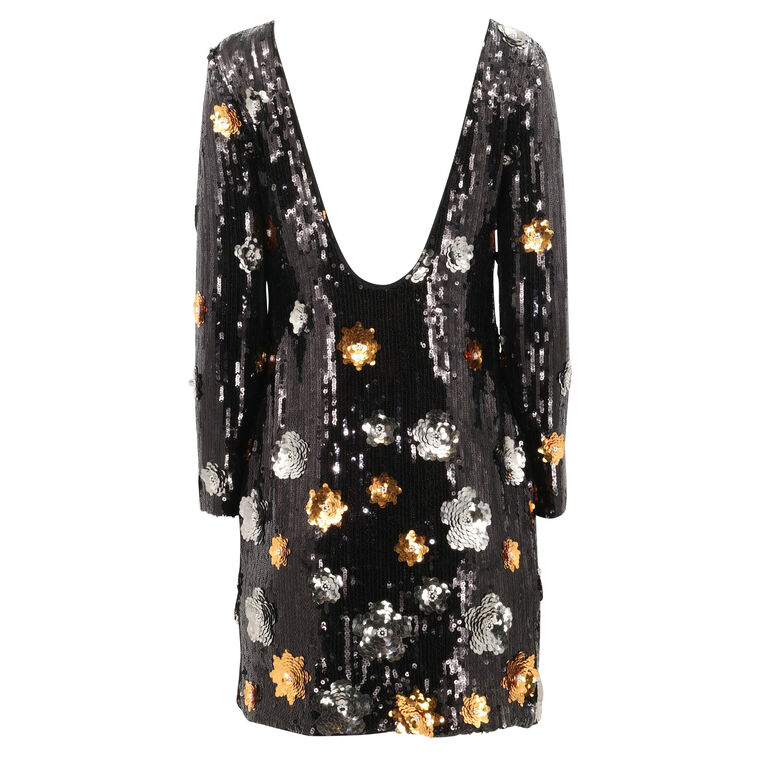 Selene 3D Floral Sequins Dress image number null