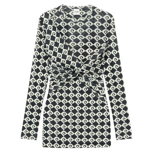 Hestiah Printed Mesh Jersey Mini Dress