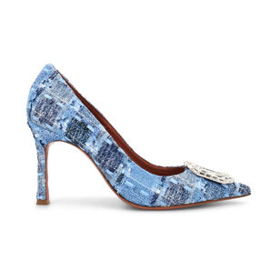 Camelia 90mm Tweed Pump