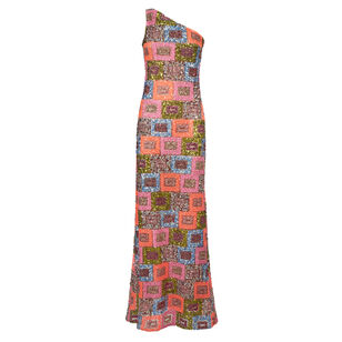 Aspen Sequined One-Shoulder Gown