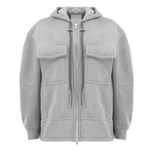 Techy Viscose Zip Up Hoodie