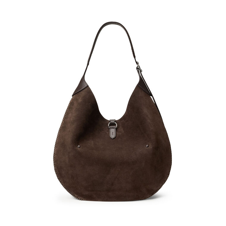 ID Suede Waist Stitch Shoulder Bag image number null
