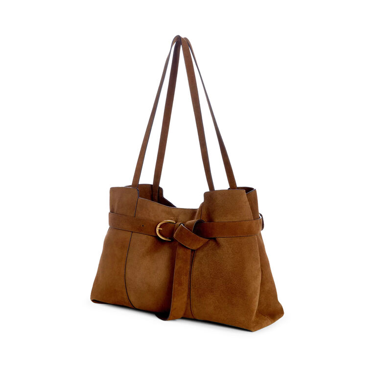Lexington Large Suede Tote Bag image number null