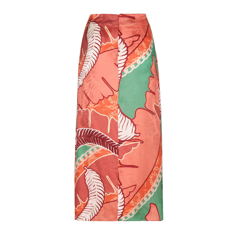 Amaime Jacquard Midi Skirt image number null