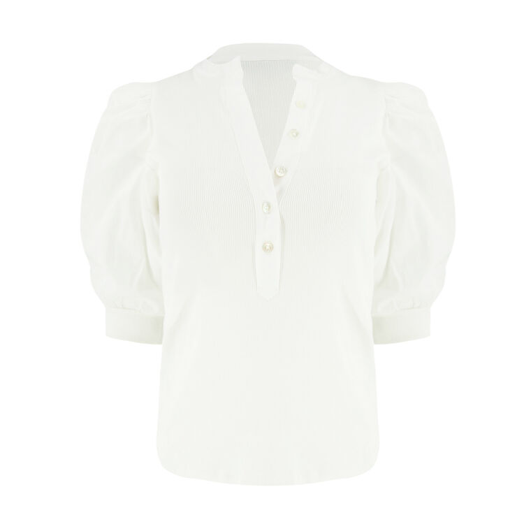 Coralee Puff-Sleeve Top image number null