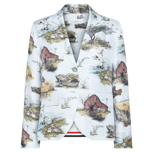 Scenic Toile Silk Twill High Armhole Sportcoat