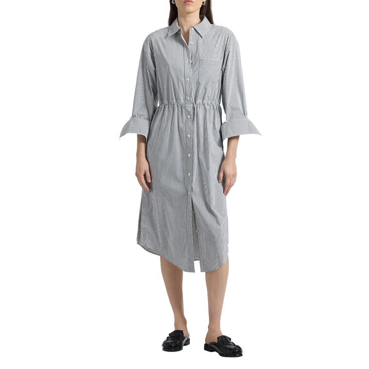 Annalisa Striped Shirt Dress image number null