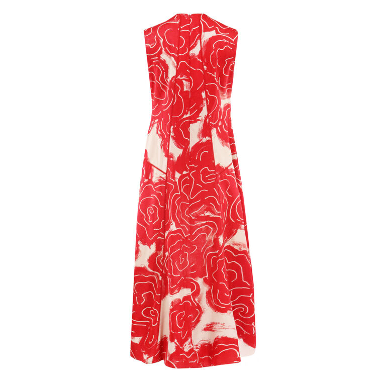 Rose Printed Classic Bennet Dress image number null