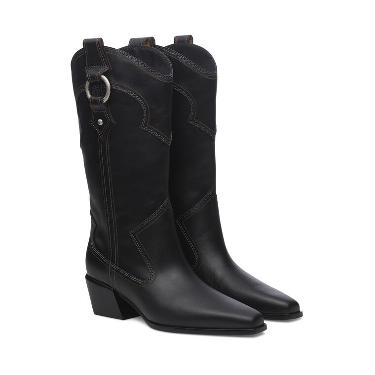Joni Leather Cowboy Boot image number null