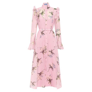 Katrina Butterfly Sleeve Midi Dress