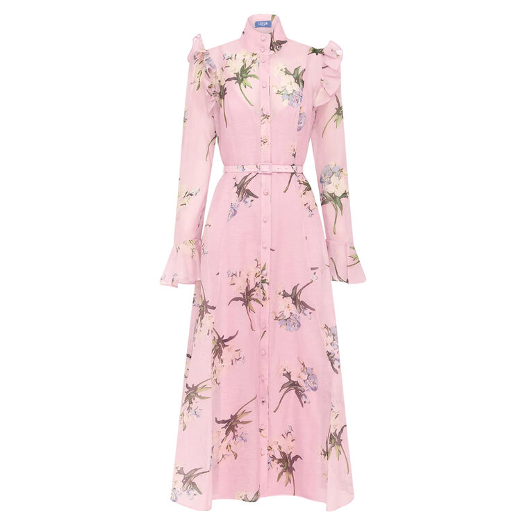 Katrina Butterfly Sleeve Midi Dress image number null