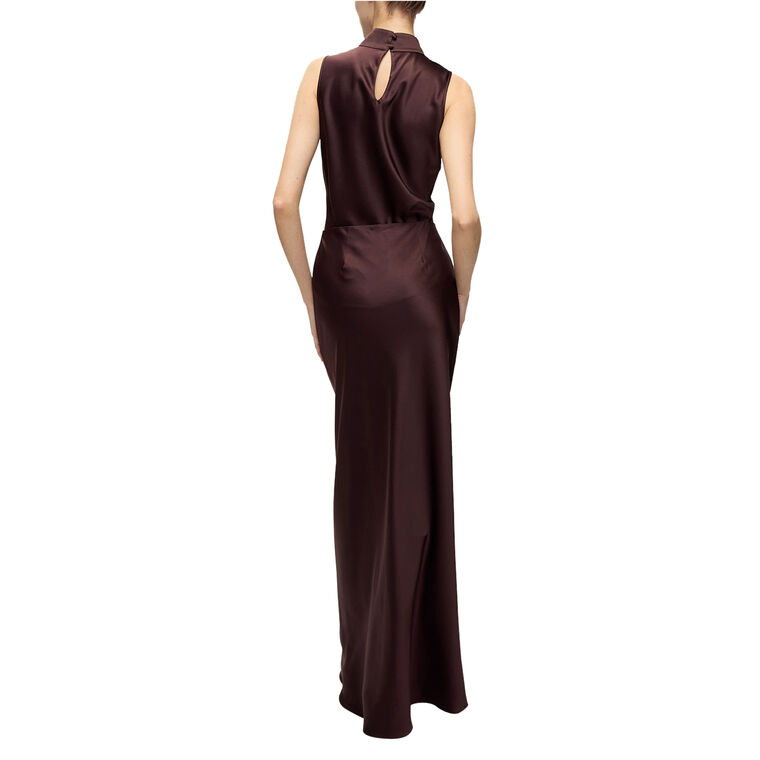 Tam Sleeveless Cowl-Neck Silk Top image number null