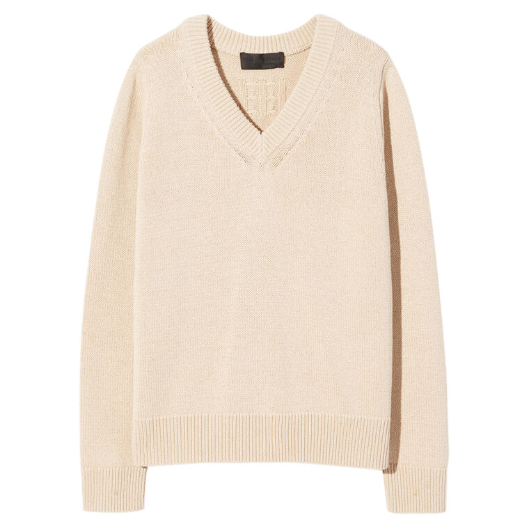 Priya Long Sleeve V-Neck Pullover Sweater image number null