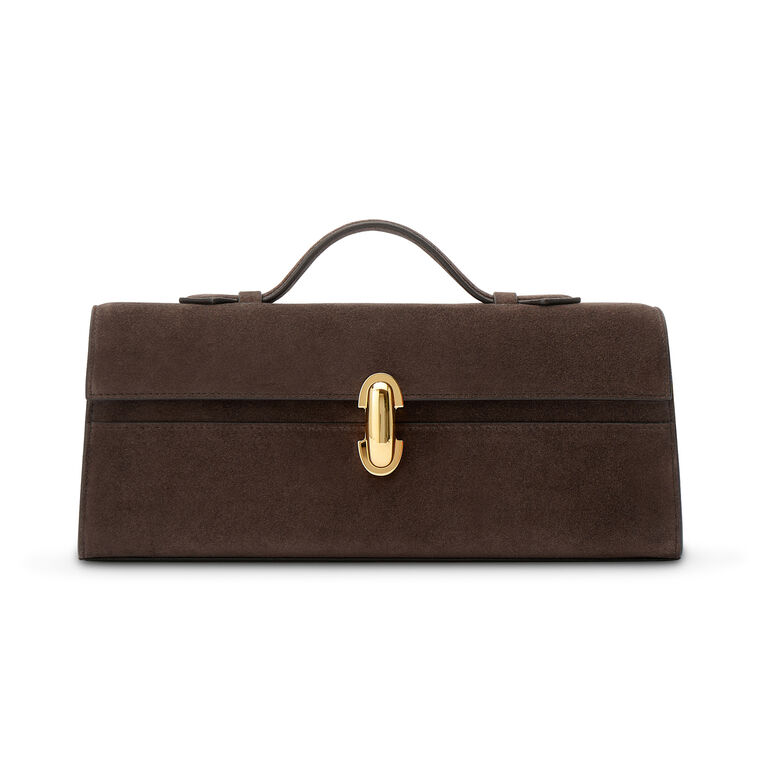 Slim Symmetry Pochette In Suede image number null