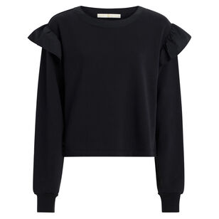 Houser Long Sleeve Ruffle Pullover