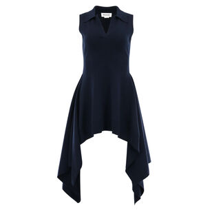 Napkin Hem Backless Knit Top
