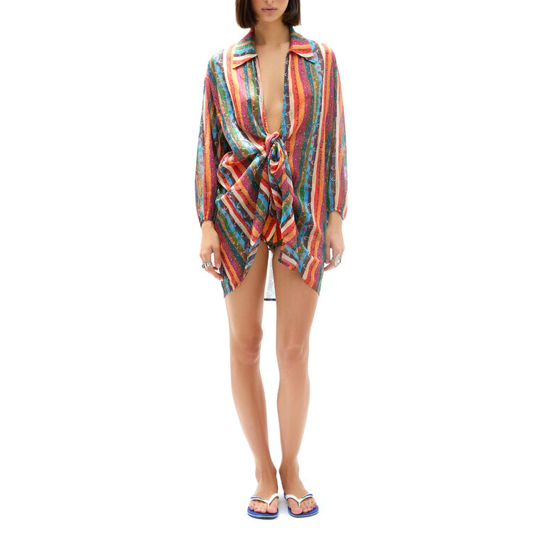 Beatriz Tie Front Lumiere Cover Up image number null