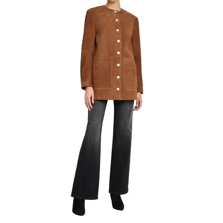 Linda Suede Coat image number null