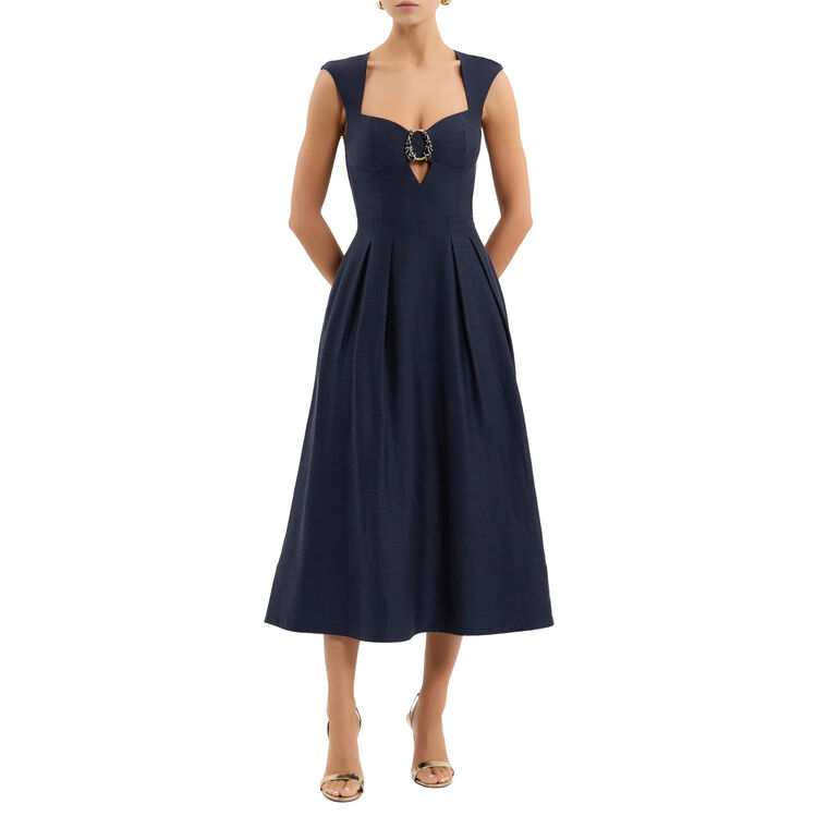 Serenity Cap Sleeve Midi Dress image number null