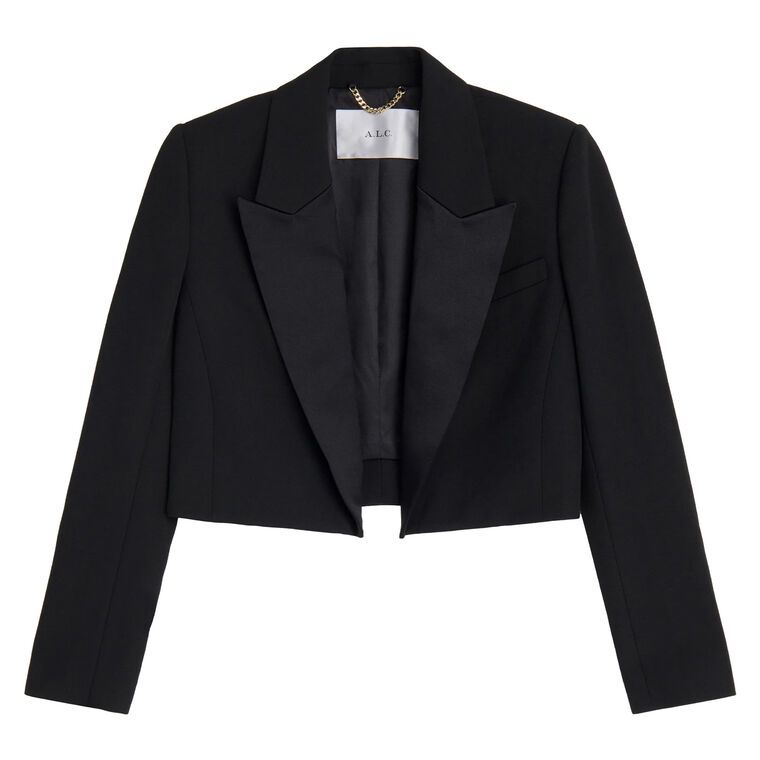 Anderson Cropped Tuxedo Jacket image number null