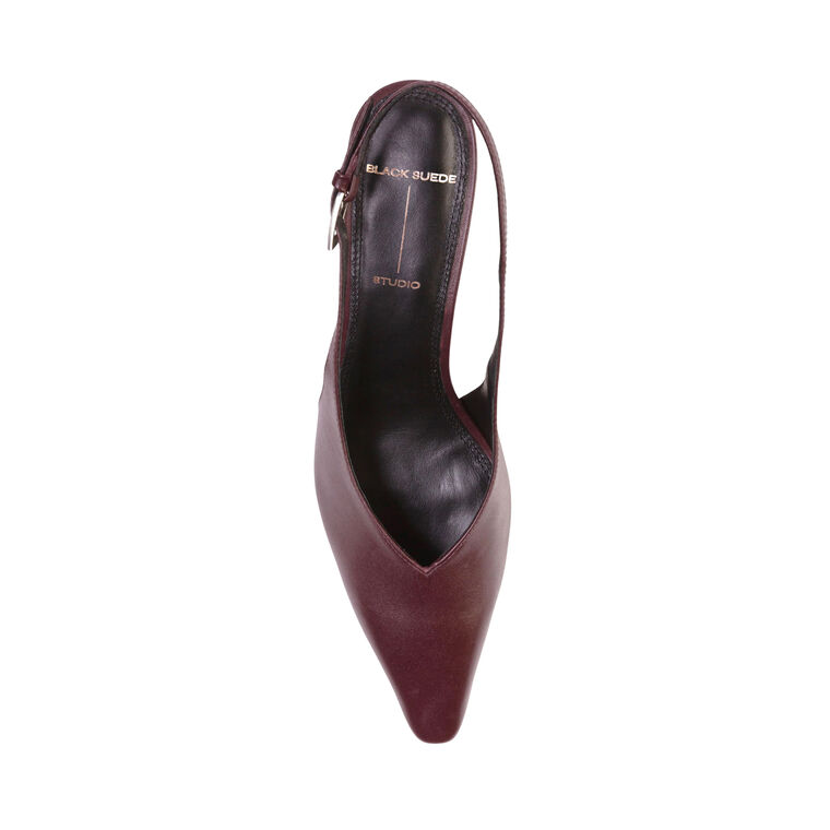 Lou 50mm Leather Slingback Pump image number null