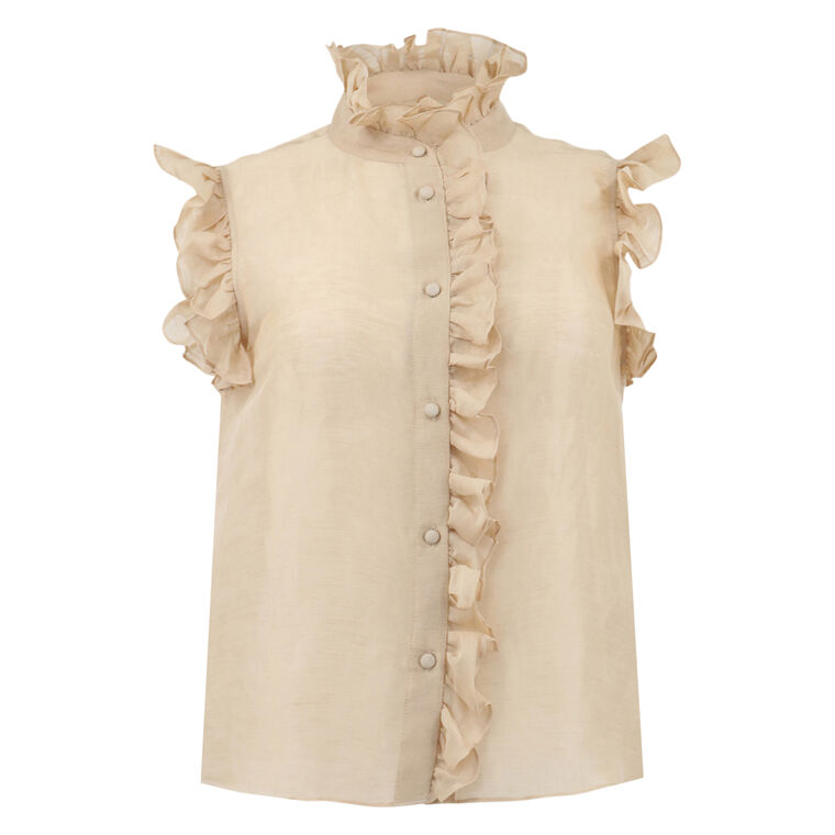 Marfa Short Sleeve Ruffle Detail Top image number null