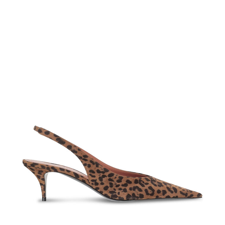 Anok 55mm Printed Suede Slingback Pump image number null