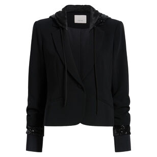 Le Petit Khloe Sequin Hooded Jacket