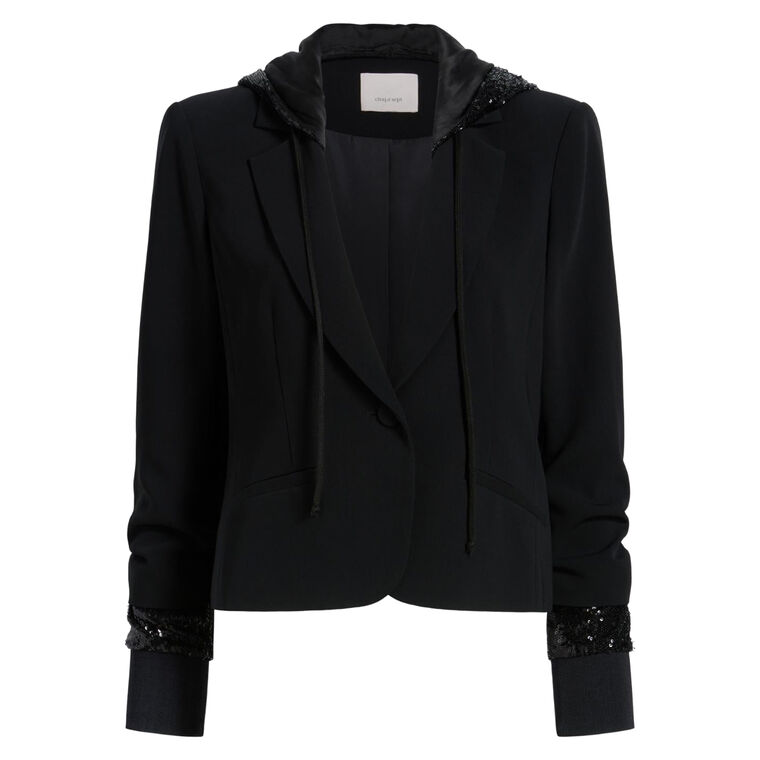 Le Petit Khloe Sequin Hooded Jacket image number null