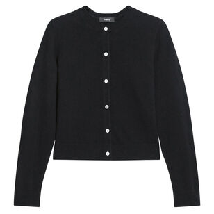 Long Sleeve Crew Neck Cashmere Cardigan