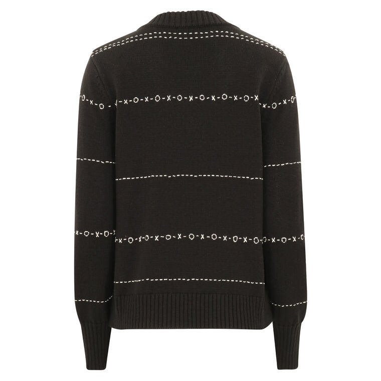 XO Embroidered Sweater image number null
