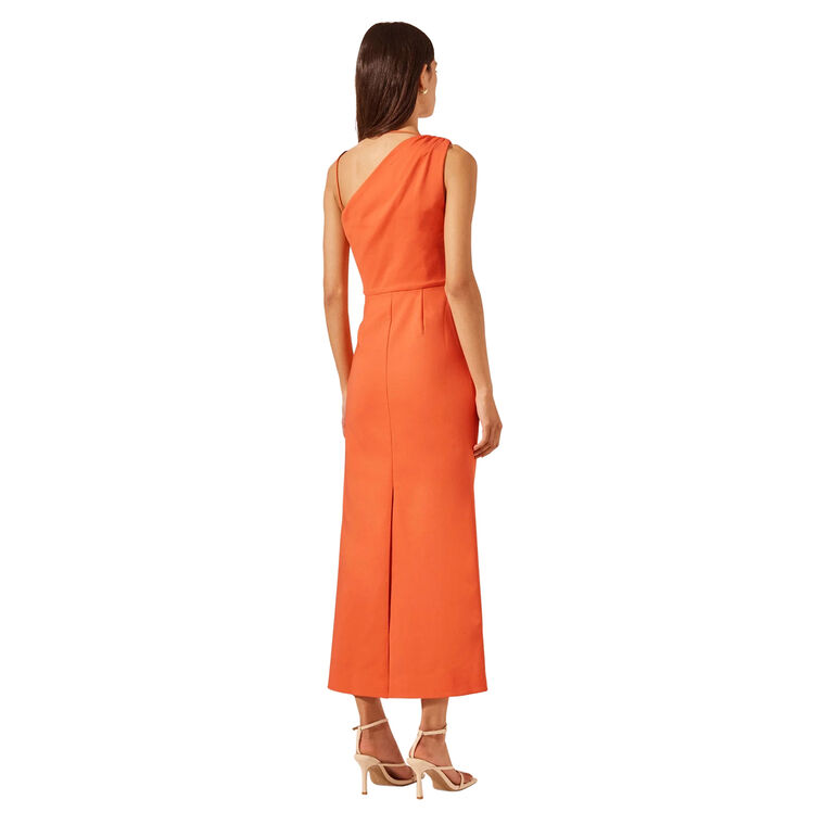 Lani Asymmetrical Gathered Midi Dress image number null